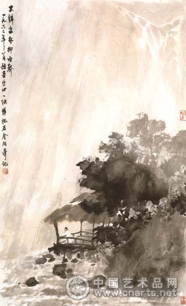 山雨图-鉴赏收藏-中国艺术品