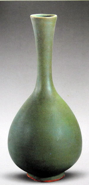 汝窑青釉玉壶春瓶(宋)-鉴赏收藏-中国艺术品