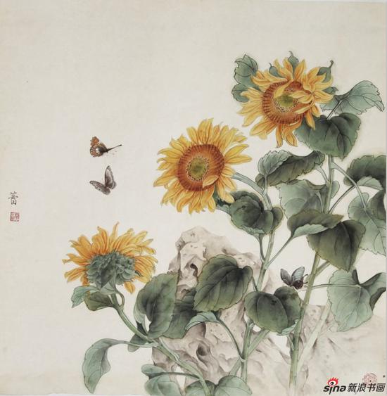 当代中国工笔画花鸟画家樊蕾《春色满园》创作随笔