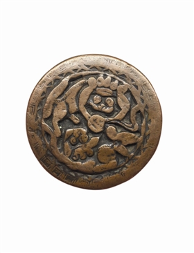 清代双狮纹纽扣-鉴赏收藏-中国艺术品