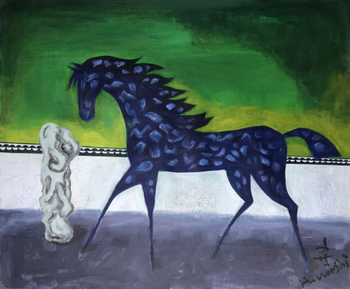 玉石瘦马《冰清玉洁》系列—胡文世的艺术