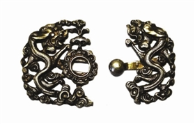 双龙戏珠”银纽扣-鉴赏收藏-中国艺术品