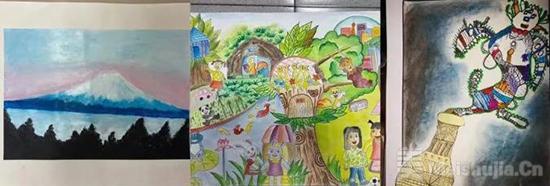 安徽马鞍山53幅儿童画作品绘出中日友城友谊
