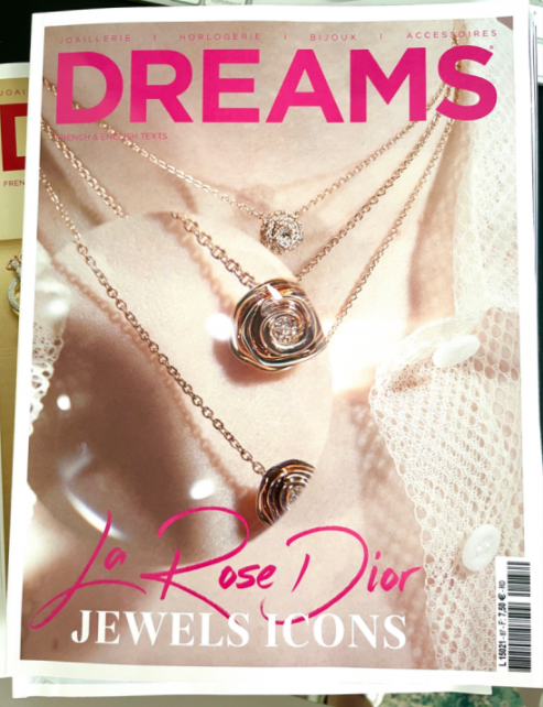 La Rose Dior登上了法国《DREAMS》权威珠宝杂志封面