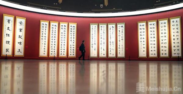 中国美术馆上新书法与绘画展书法家张海八十后新作气象万千